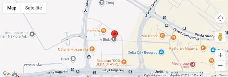 Lokacija ordinacije AD dent